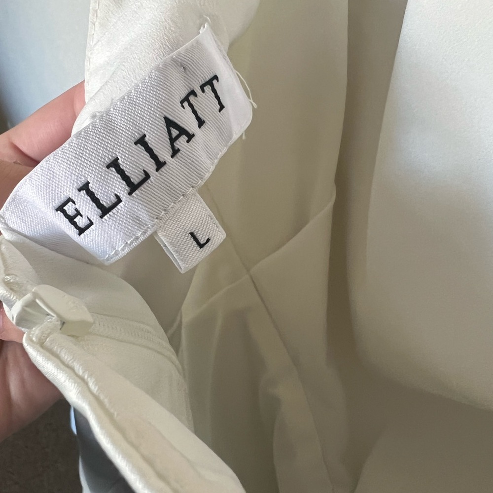 Elliat | Ivory Camo Blouson Halter Dress - Picture 13 of 15